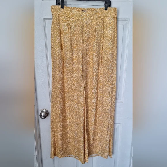 Wonderly Wide Leg Flowy Elastic Waist Pants Size 1X - Picture 1 of 3